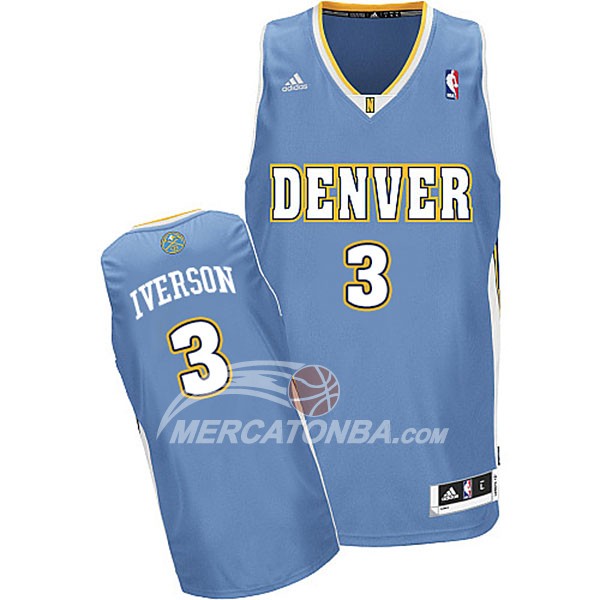 Maglia NBA Iverson Denver Nuggets Azul